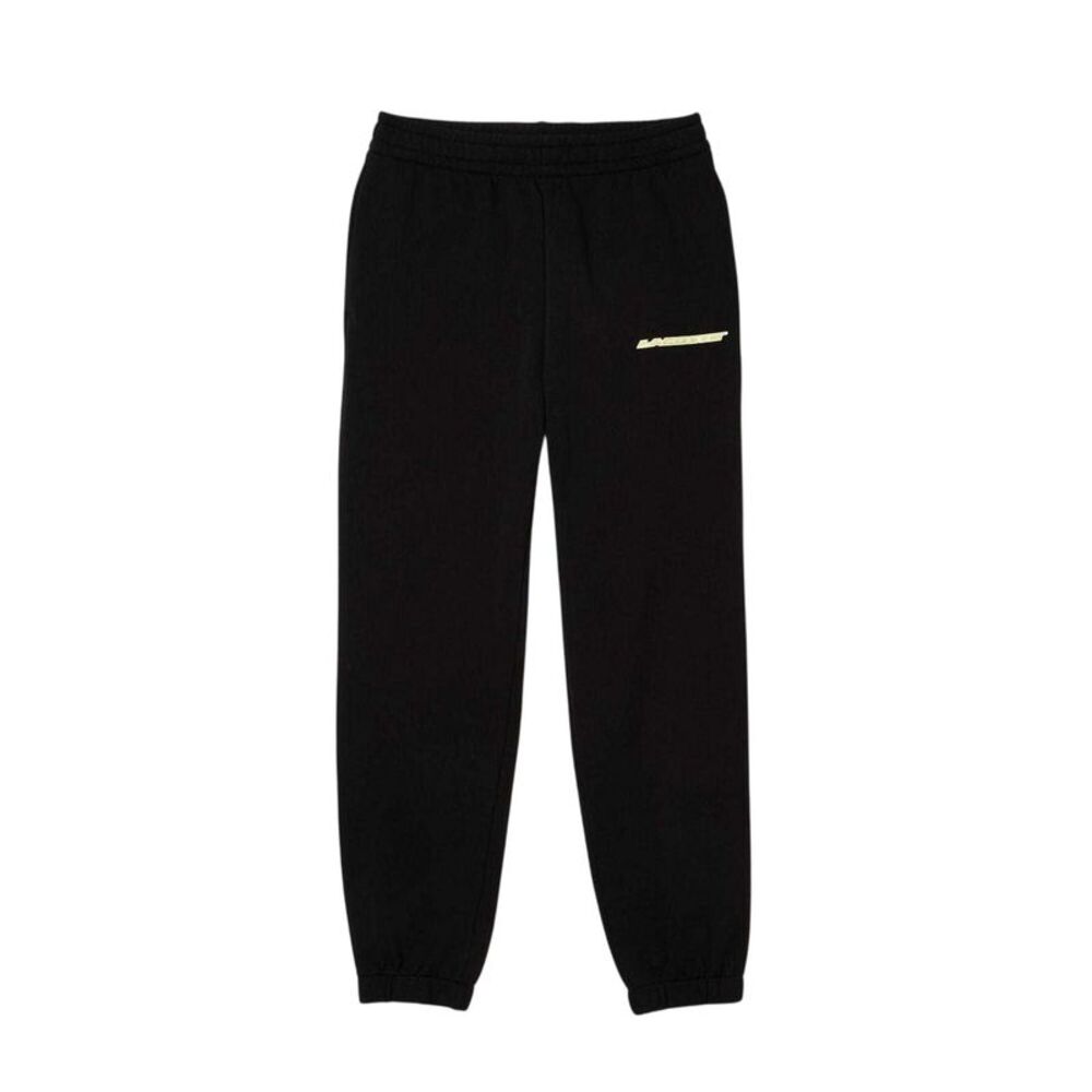 Lacoste Womens/Ladies Flannel Logo Pants / Black